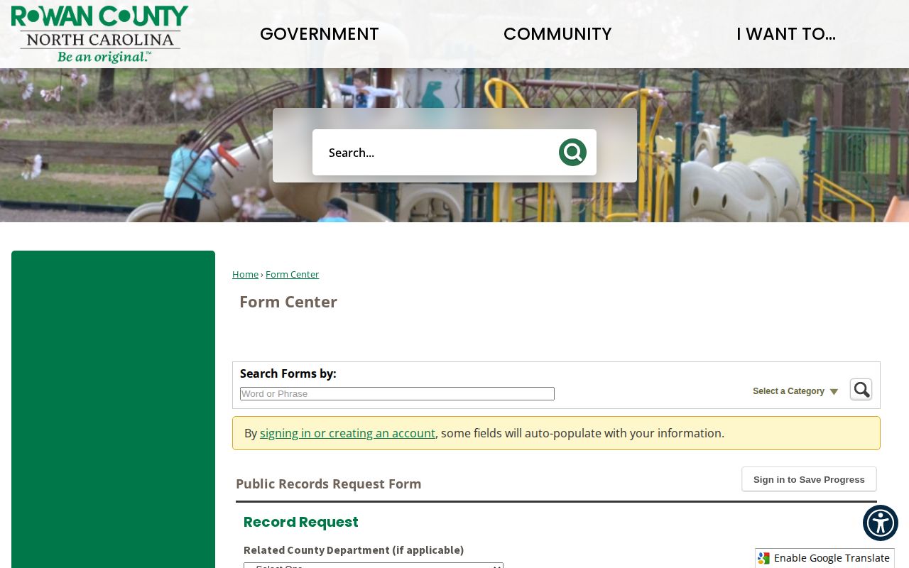 Rowan County released mugshot public-record request form